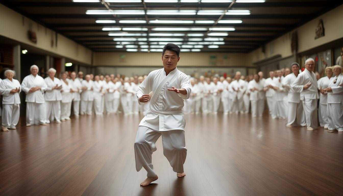 tai chi kung fu fan